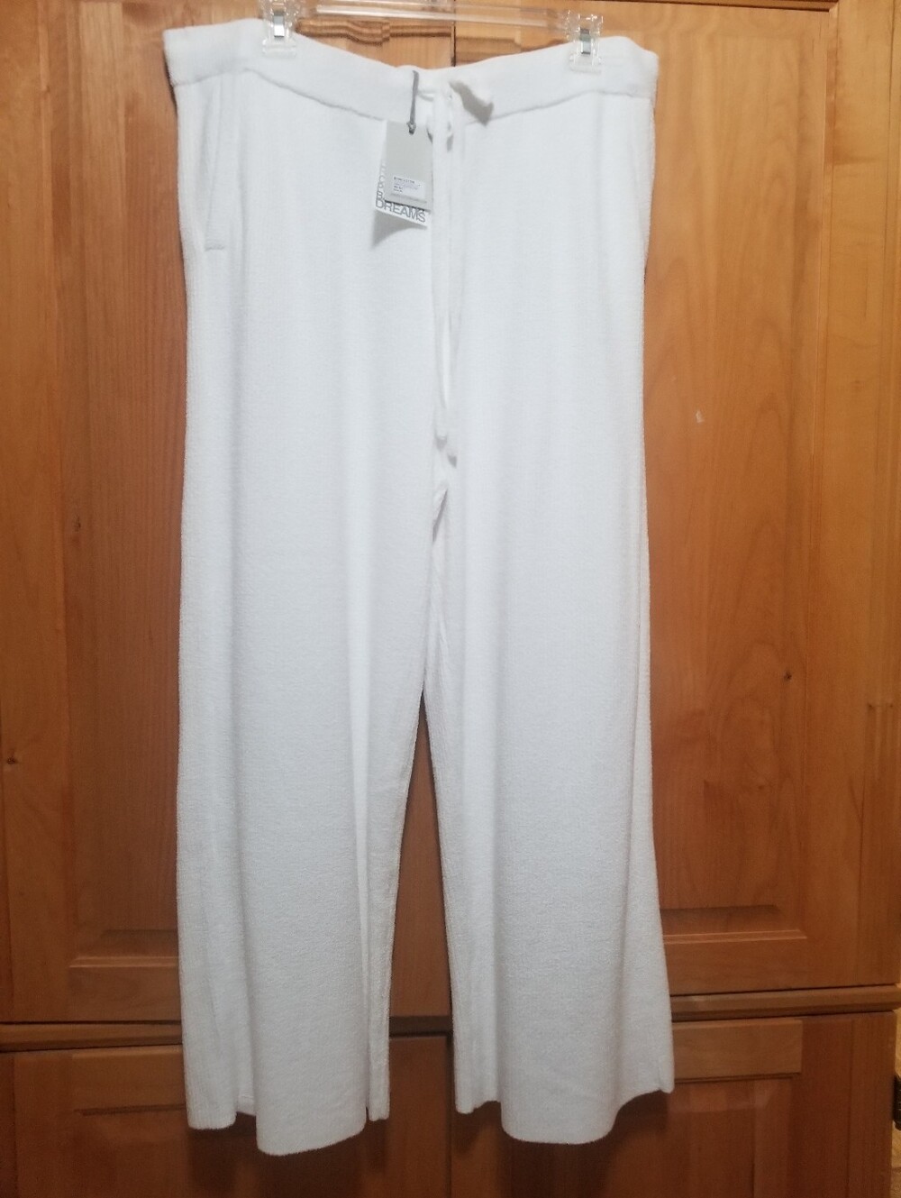 BAREFOOT DREAMS "NWT" SIZE XL COZY CHIC ULTRA LITE RIBBED CROPPED PANTS